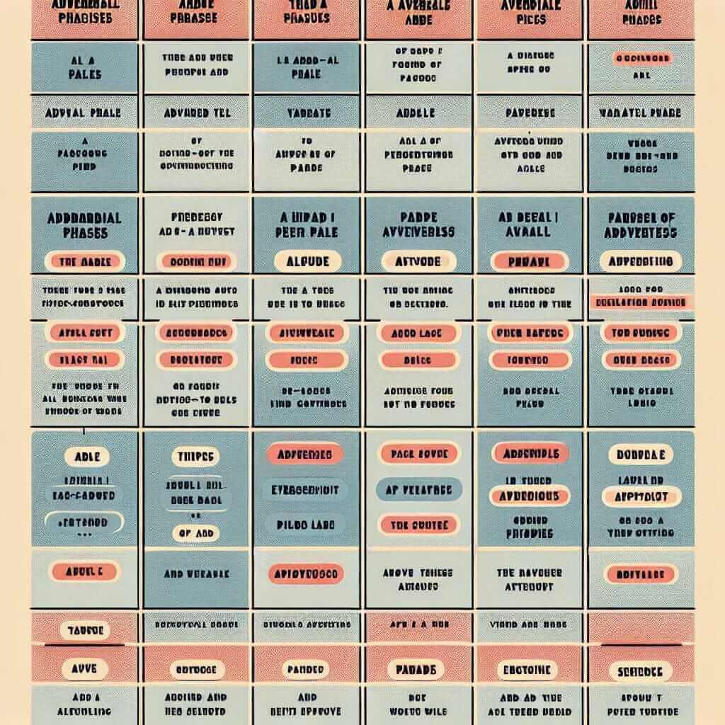 Adverbial Phrases Examples