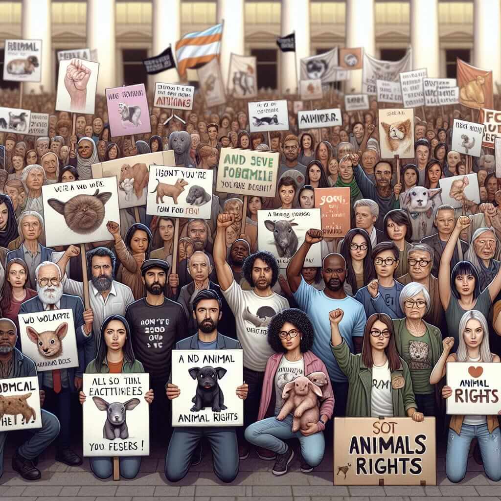 Animal Rights Protest