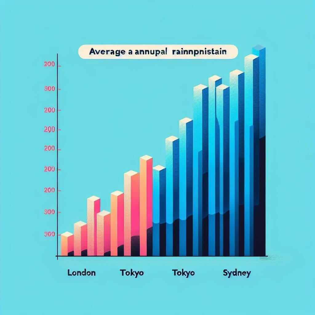 Annual Rainfall in London, Tokyo, and Sydney (2000-2020)