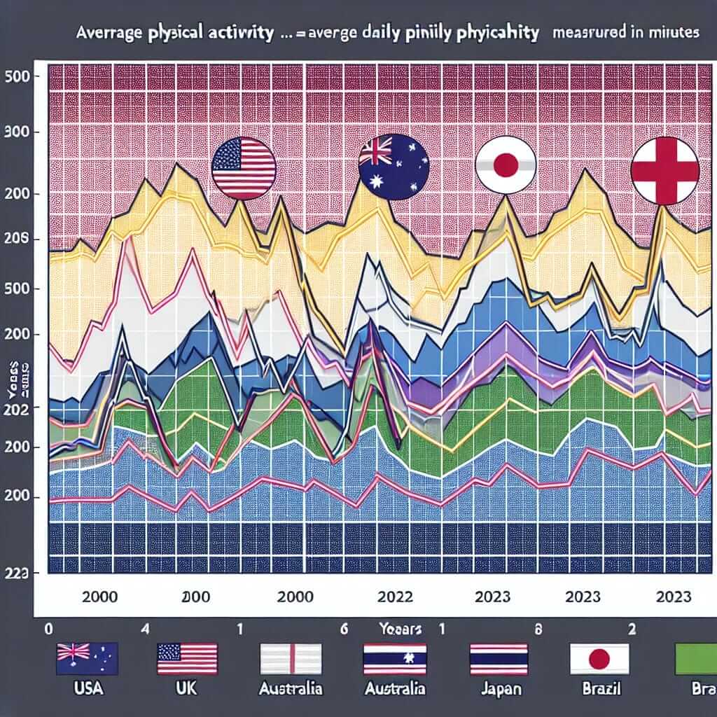 Average Daily Physical Activity Line Graph