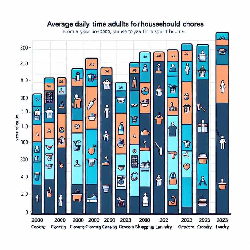 Average Daily Time Spent on Household Chores (2000-2023)