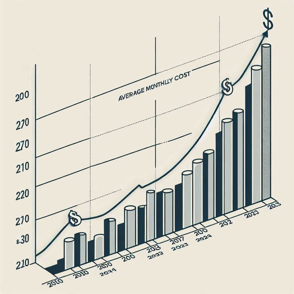 Average Monthly Household Utility Costs (2000-2023)