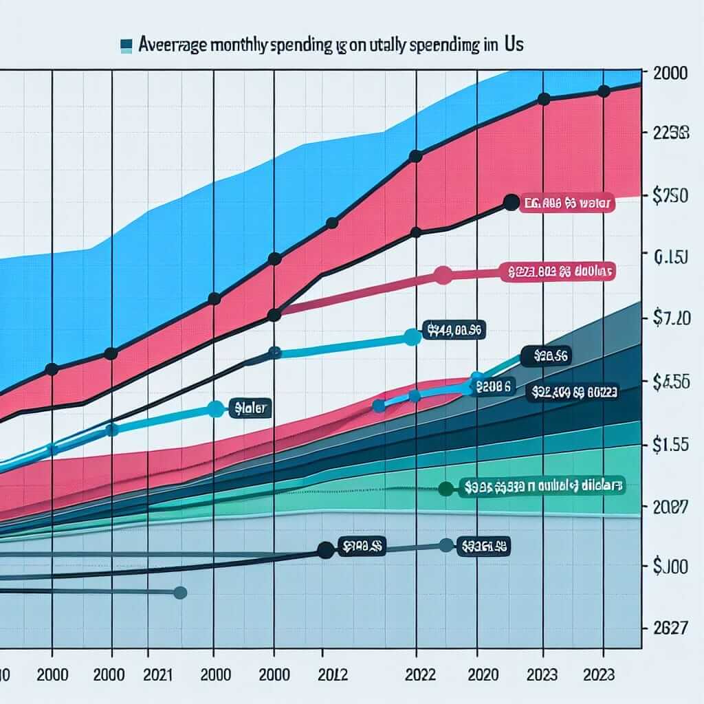 Average Monthly Spending on Utilities (2000-2023)