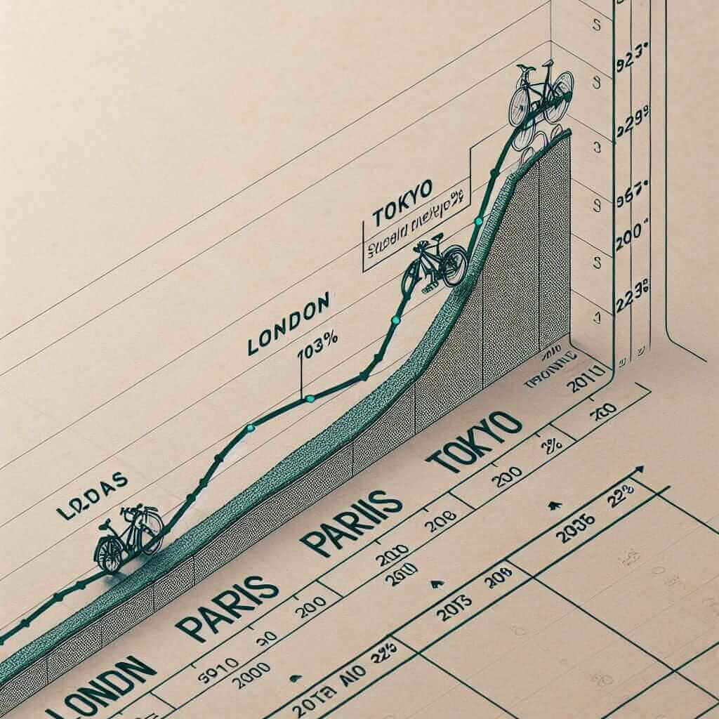 Bicycle Usage in London, Paris, and Tokyo (2000-2023)