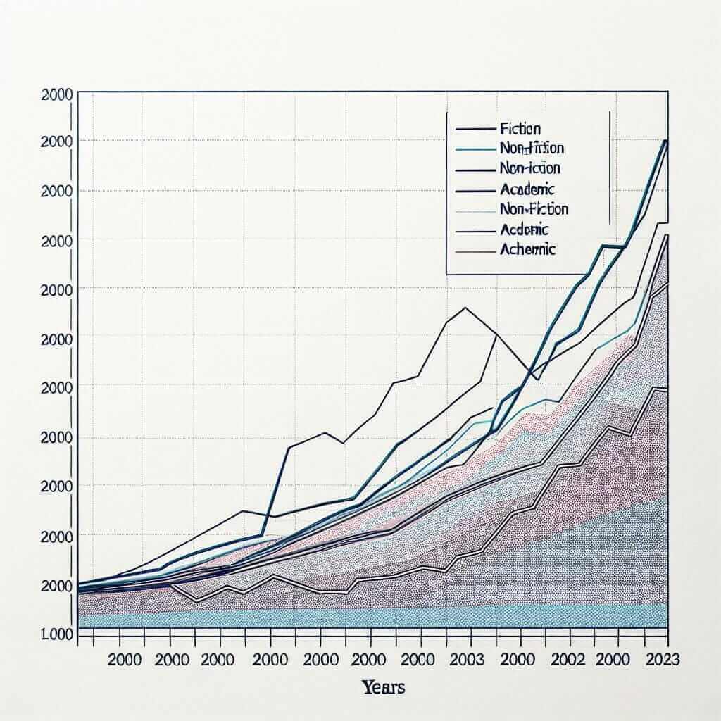 Line Graph of Book Sales (2000-2023)