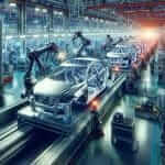 Car Factory with Robotic Arms