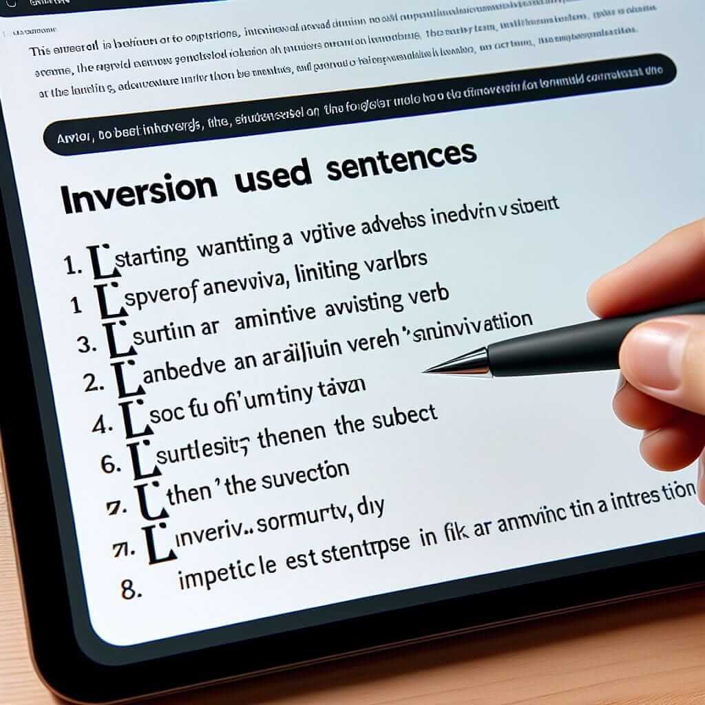 Inversion Examples in IELTS Writing