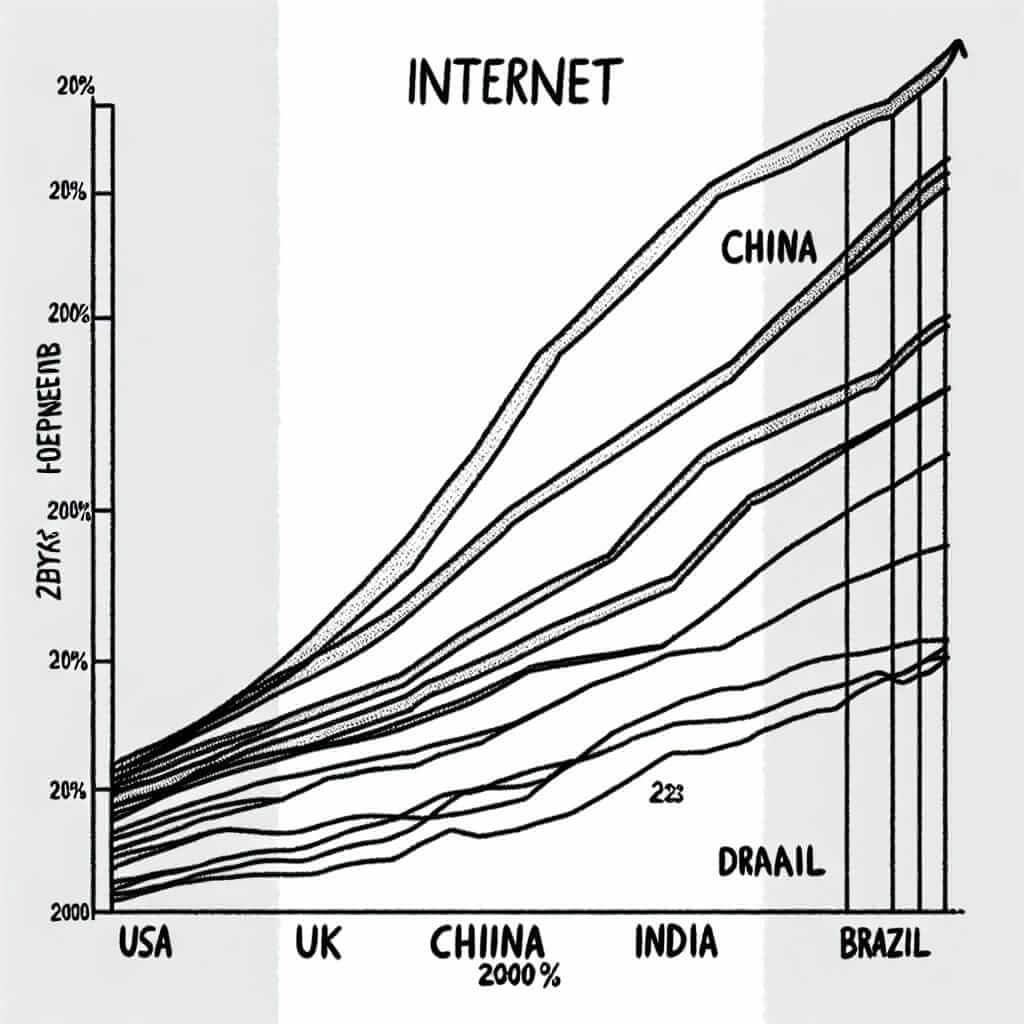 Internet Usage by Country 2000-2023