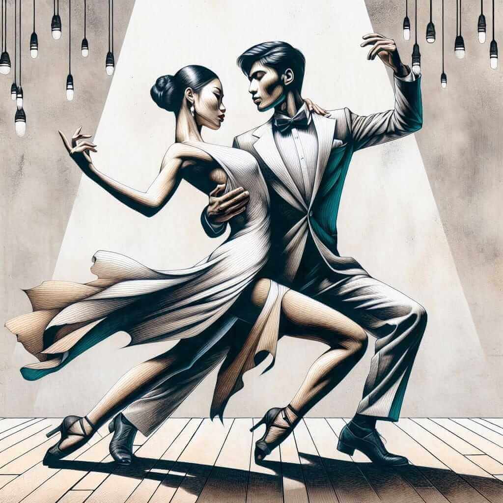 It Takes Two To Tango Illustration