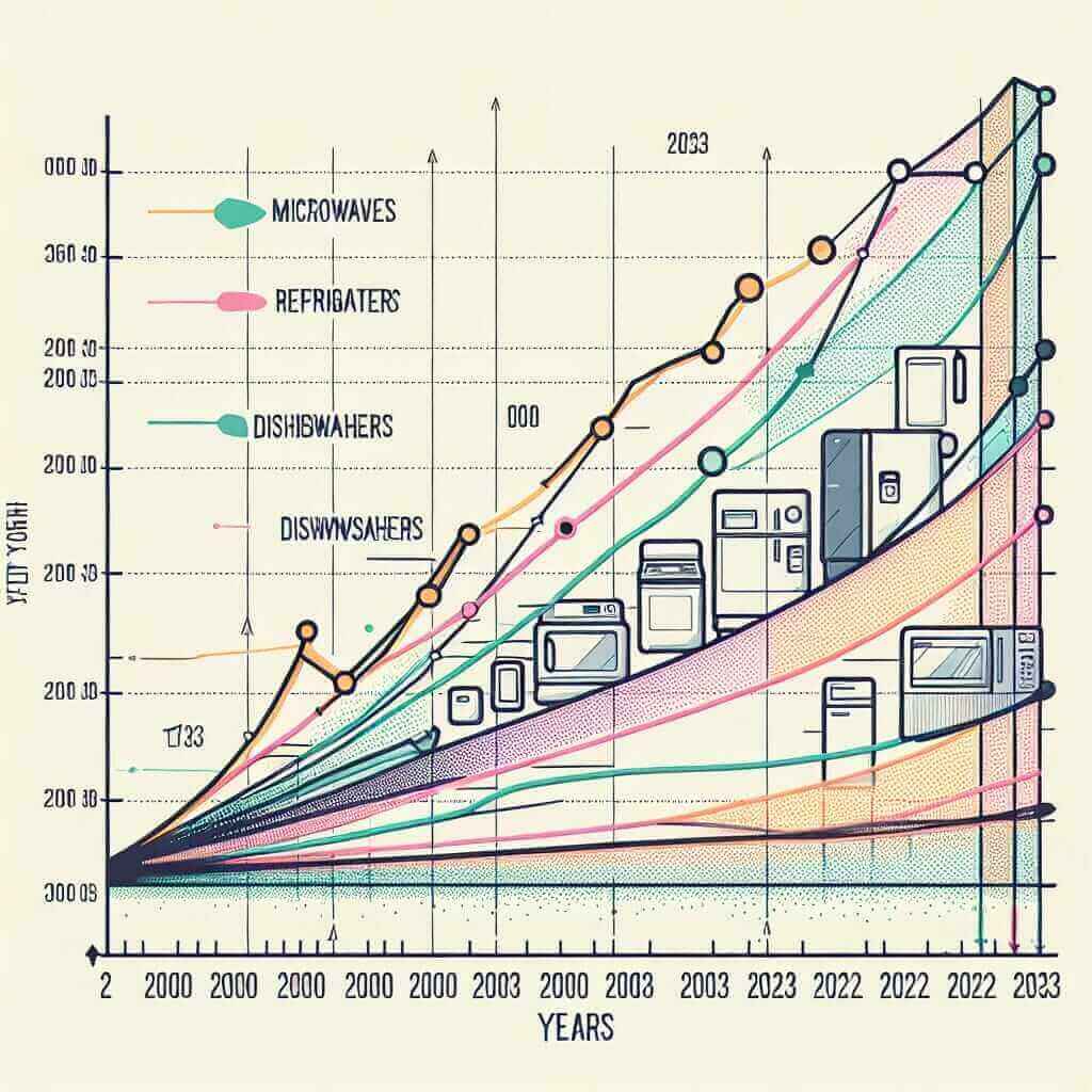 Kitchen Appliance Sales Trends (2000-2023)