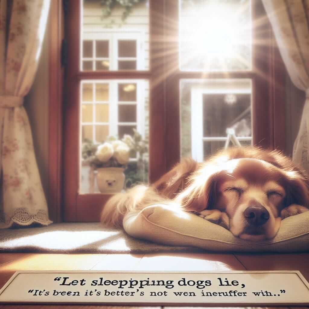 Let Sleeping Dogs Lie