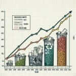 Line Graph of Household Waste Recycling Trends