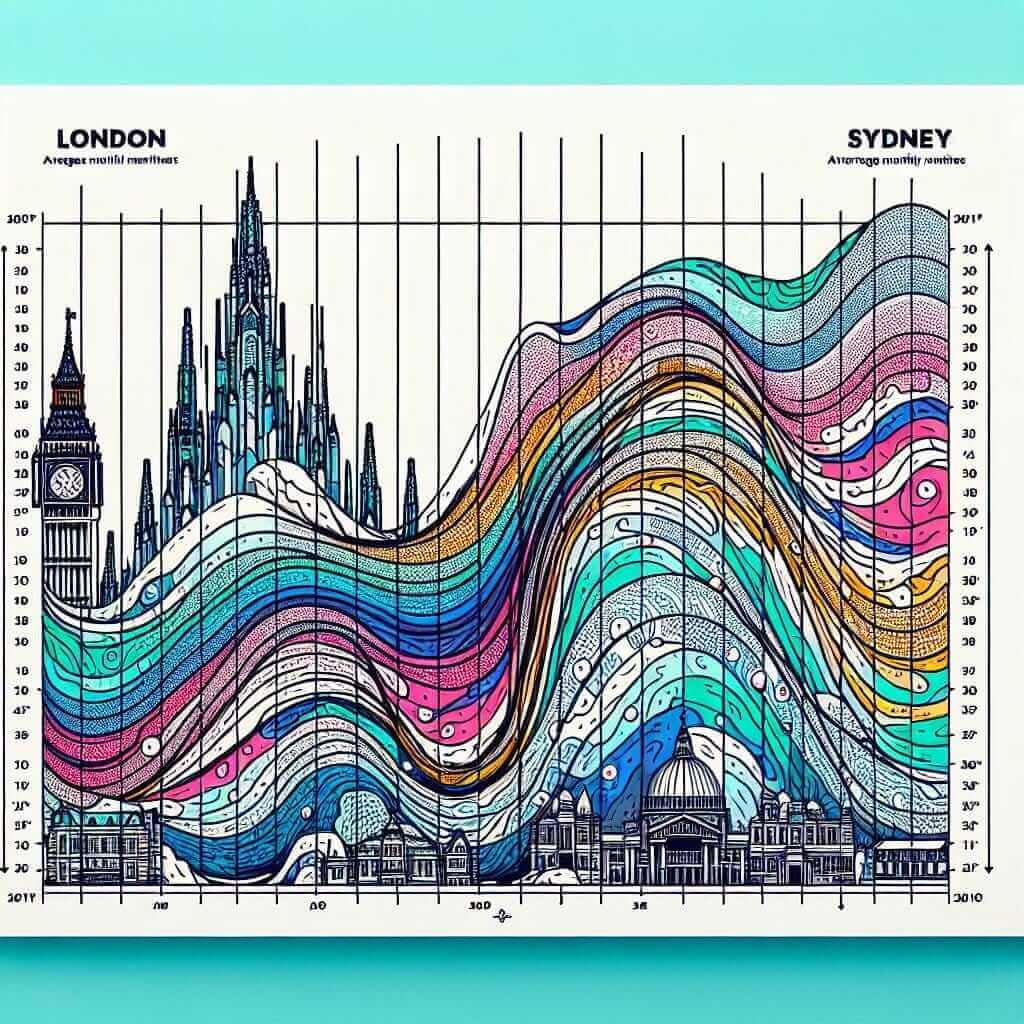 London and Sydney Average Temperatures