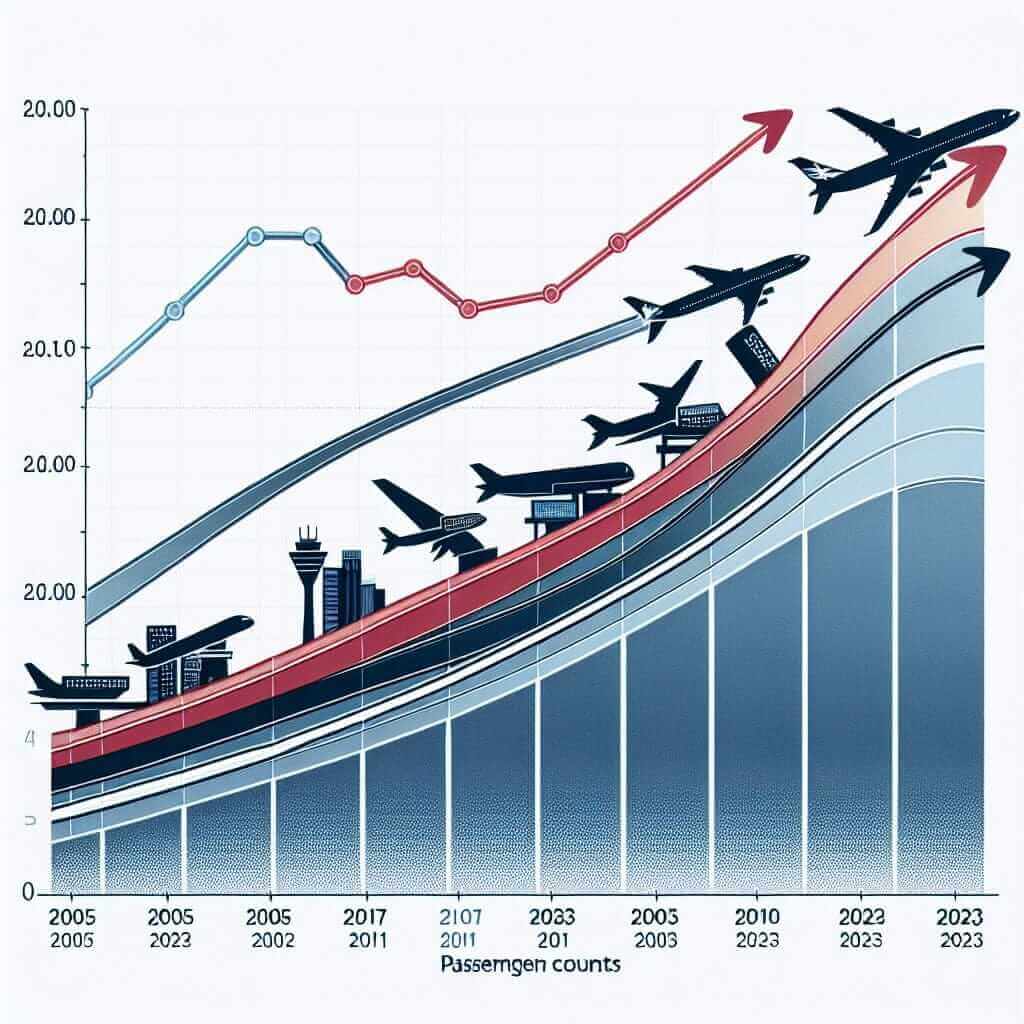 Passenger Numbers at Major Airports (2005-2023)