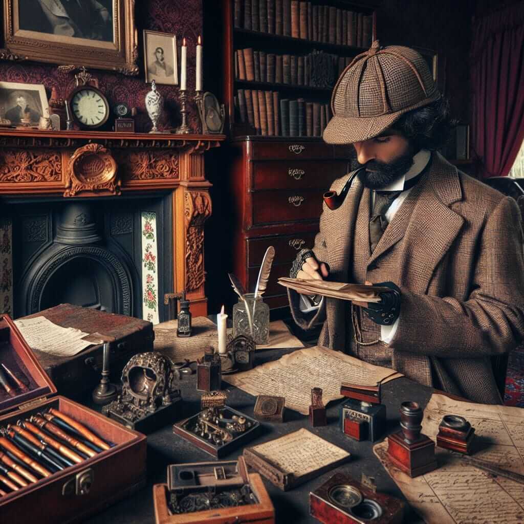 Sherlock Holmes at 221B Baker Street