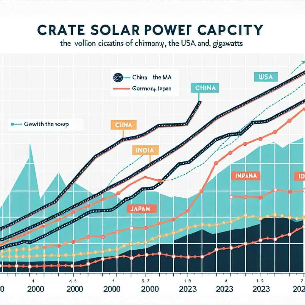 Solar Power Capacity by Country (2000-2023)