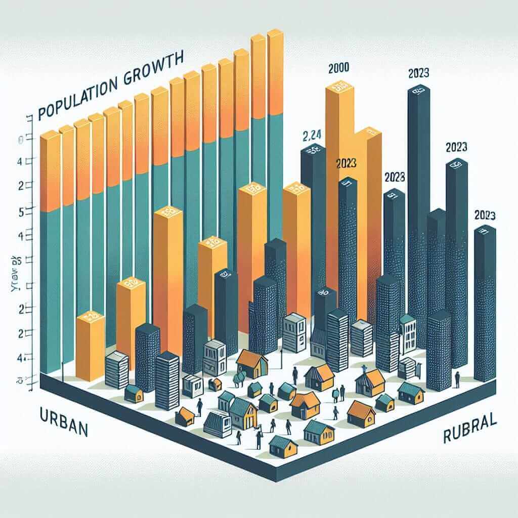 Urban and Rural Population Growth (2000-2023)