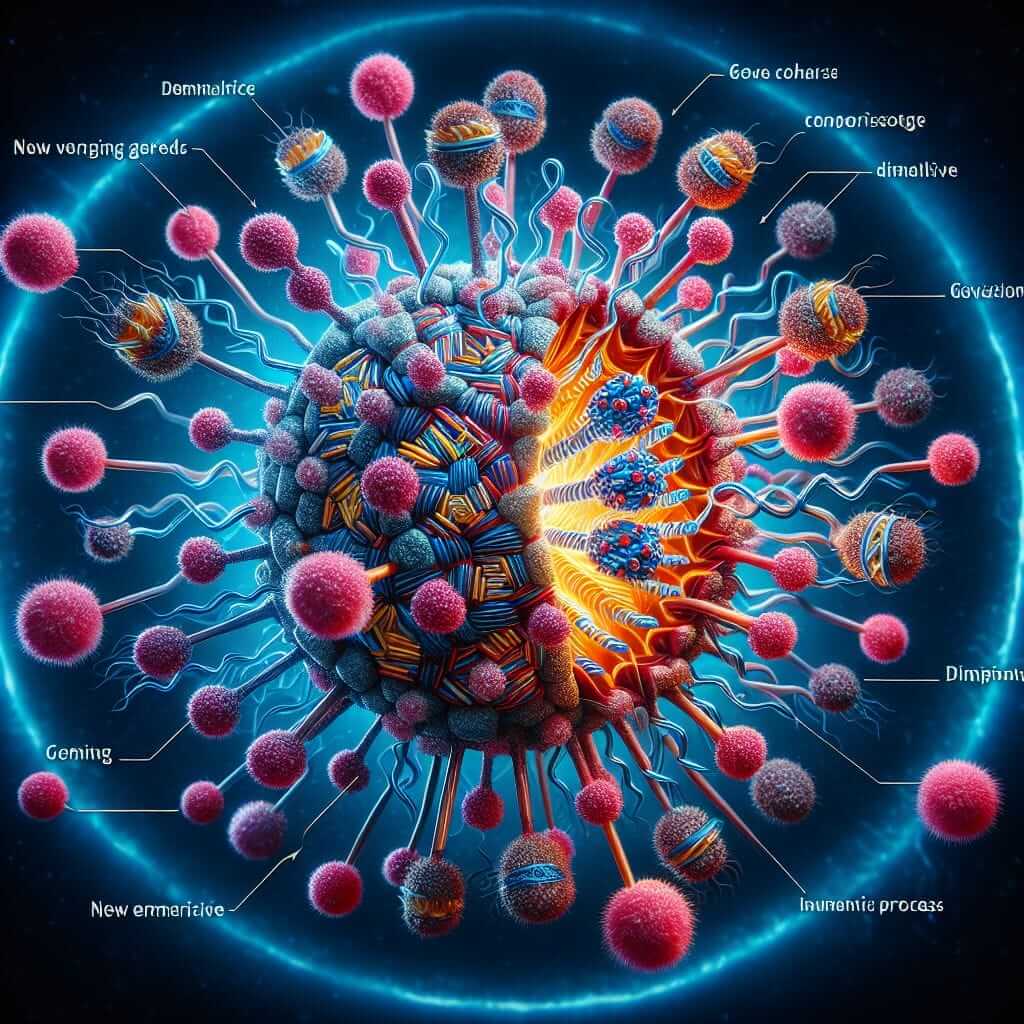 Virus Mutation Illustration