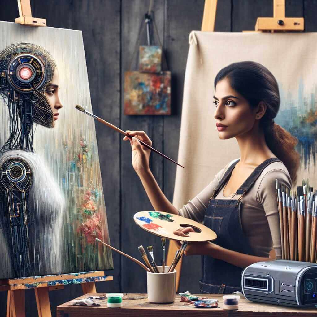 AI Enhancing Artistic Creativity