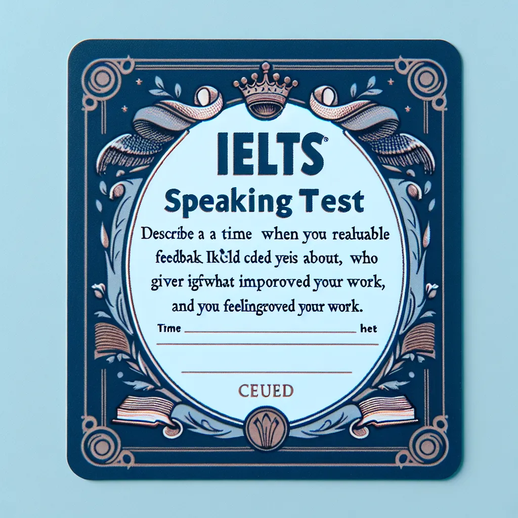 IELTS Speaking Cue Card