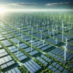 Solar and Wind Farm Renewable Energy Sources