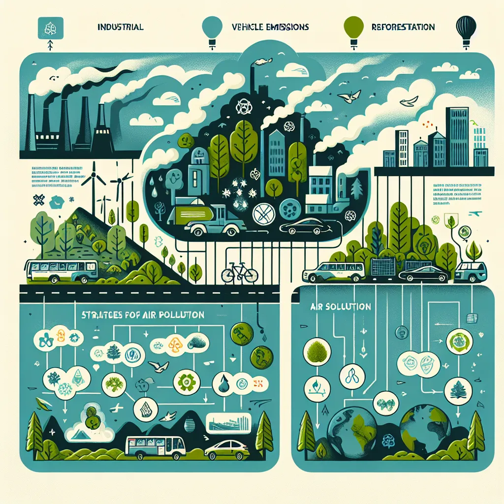 Air pollution challenges infographic