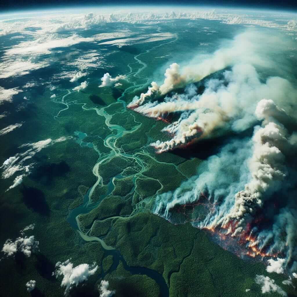 amazon rainforest fire