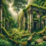 Ancient Ruins Surrounded by Greenery