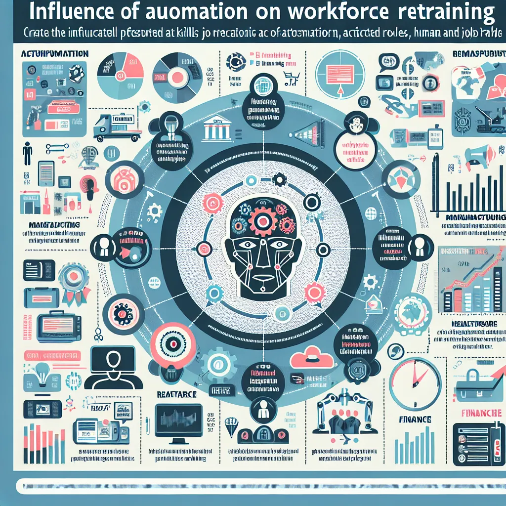 Automation and workforce retraining infographic