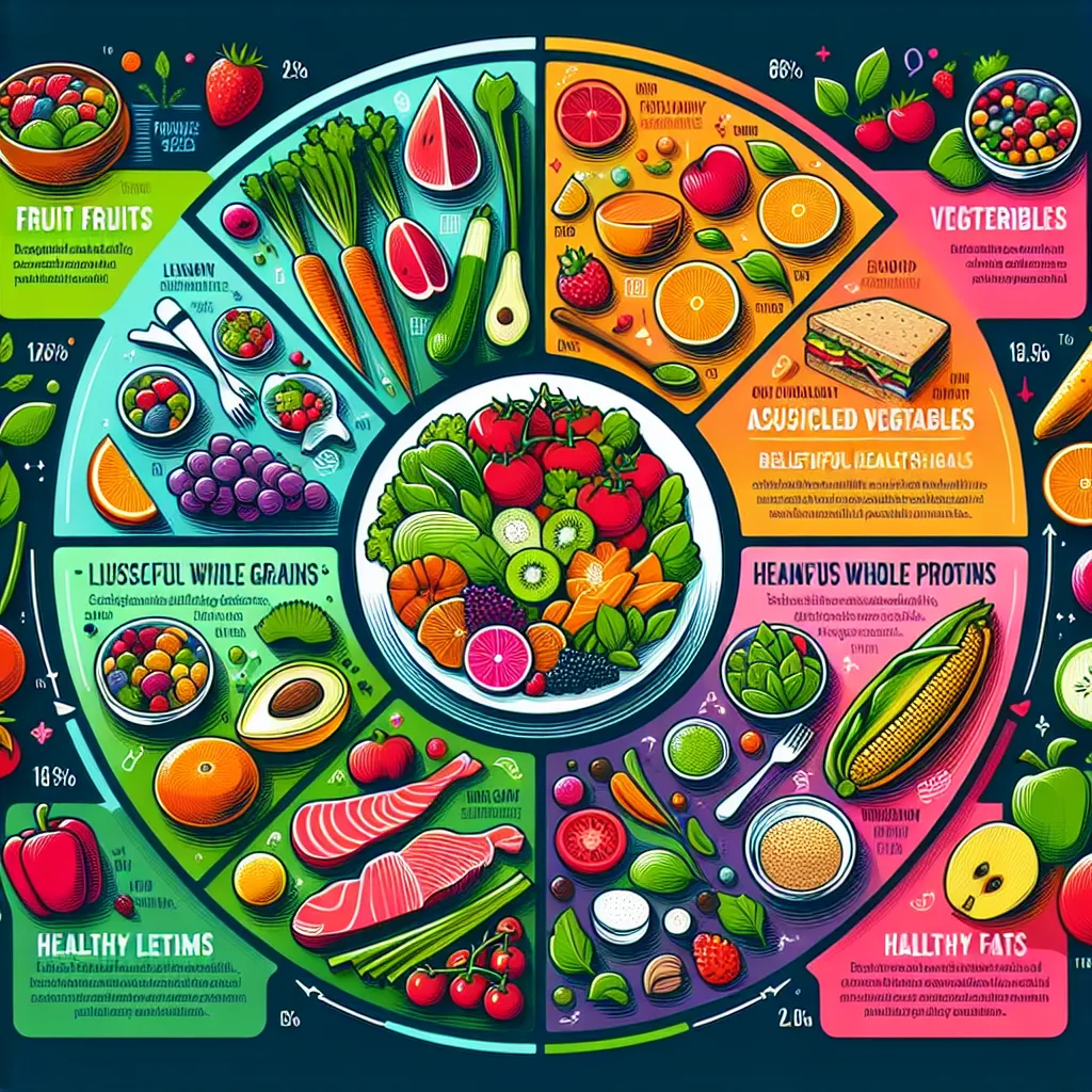 Balanced diet plan illustration