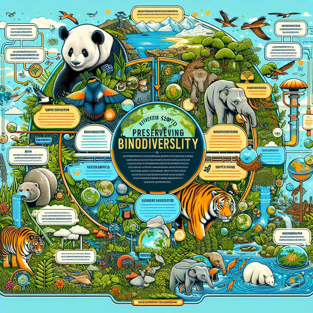 Biodiversity preservation infographic