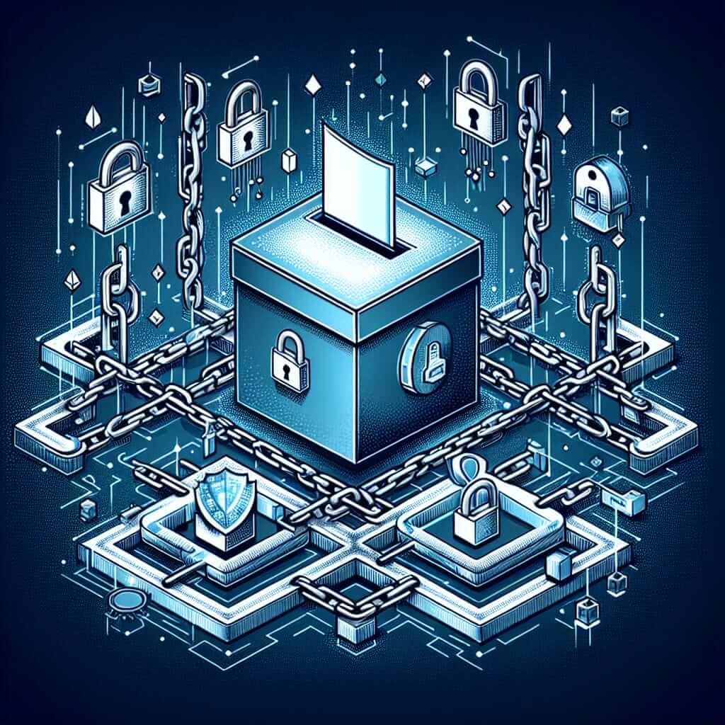 blockchain voting illustration