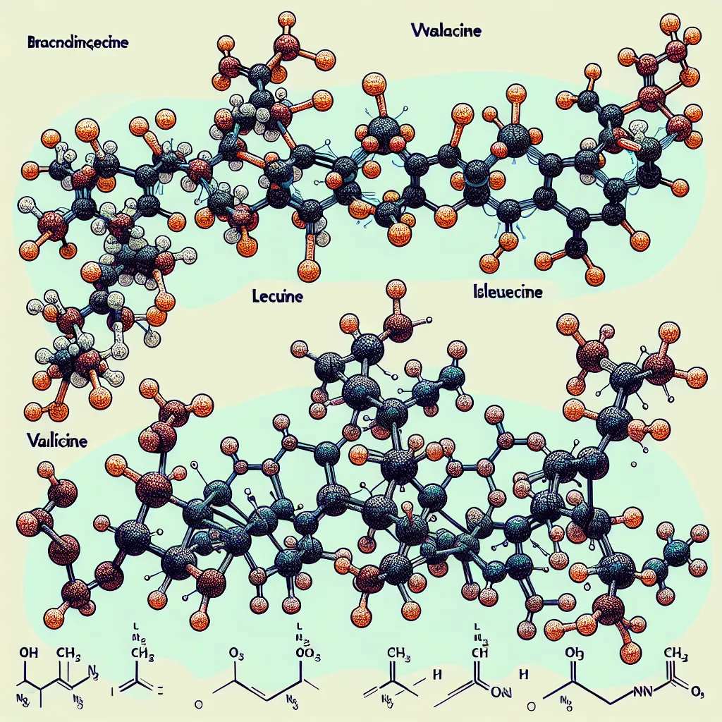 Branched-chain amino acids molecular structure