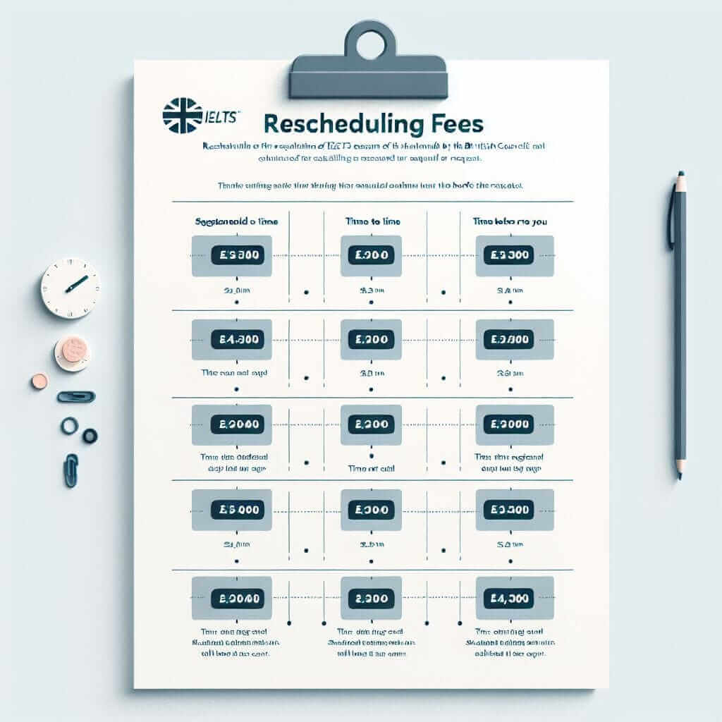 British Council IELTS Rescheduling Fees