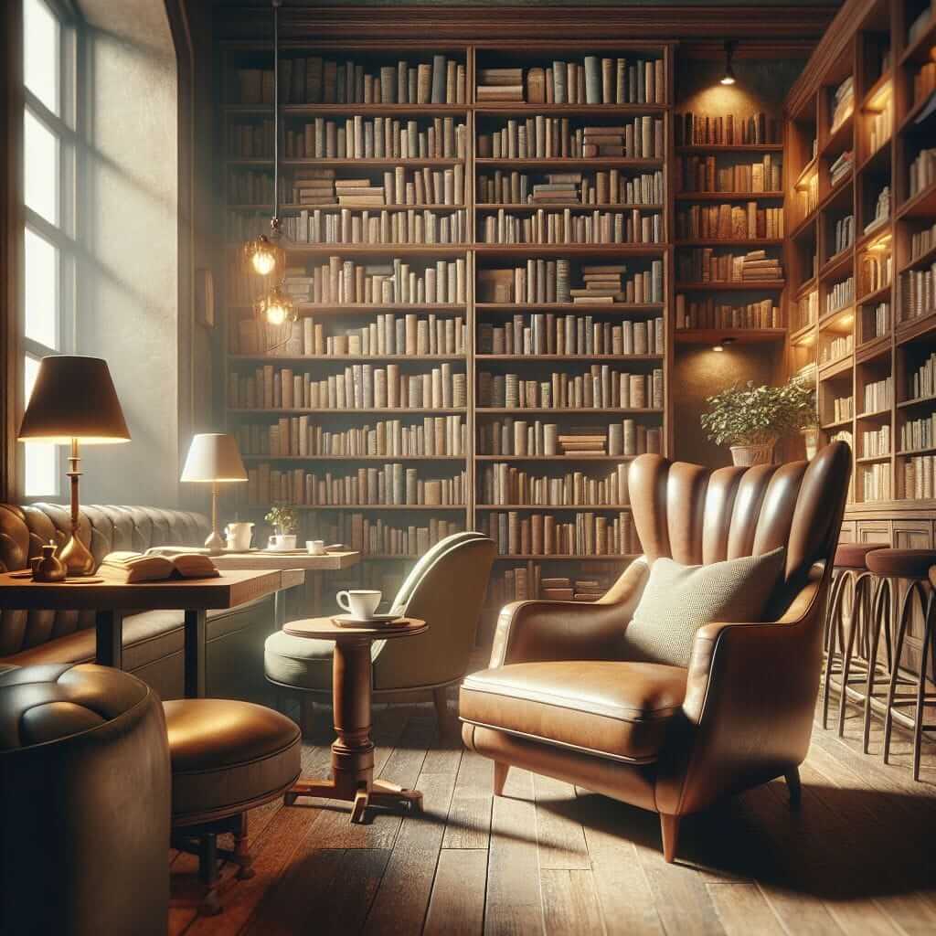 Cozy Café Reading Corner