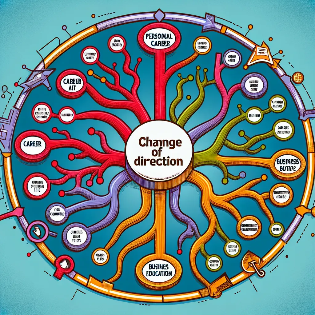 Mind map for change of direction