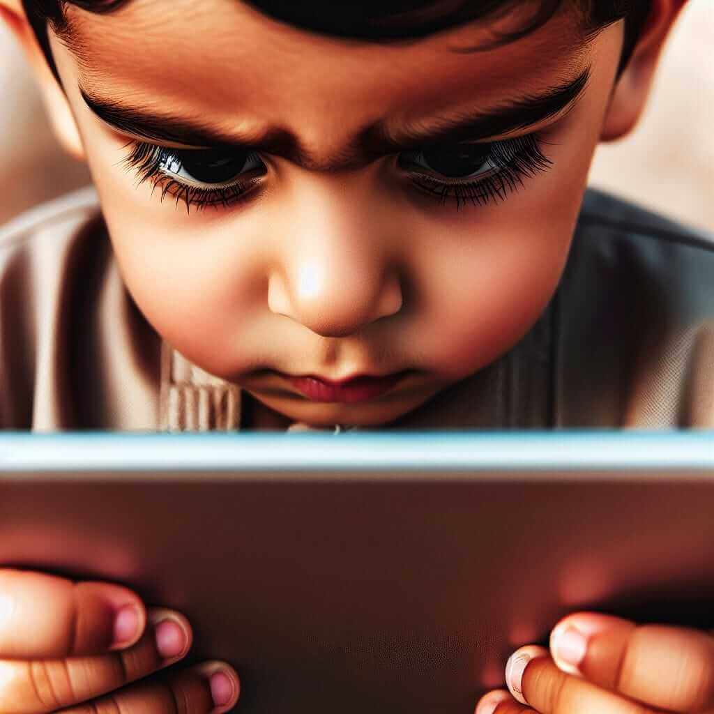 Child Using Tablet