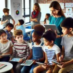 Children learning in classroom