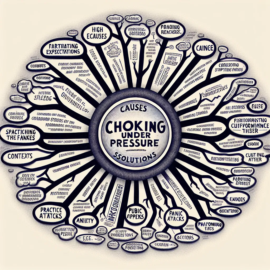 Mind map for choking under pressure