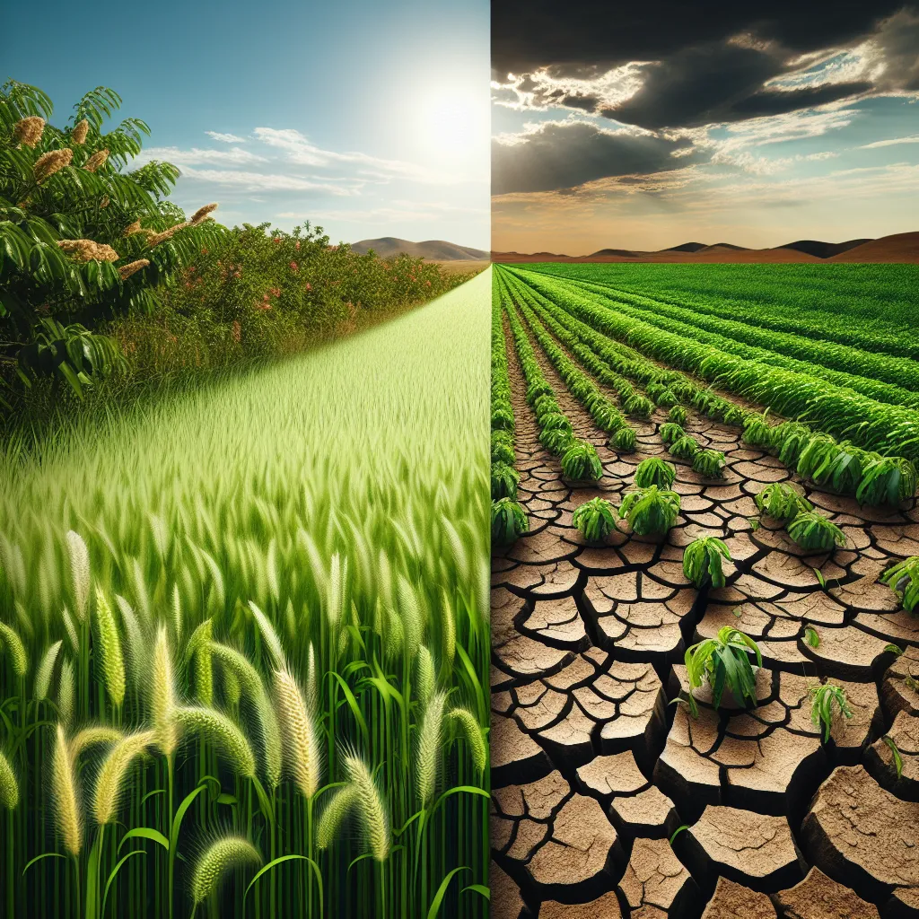 Climate change impact on agriculture