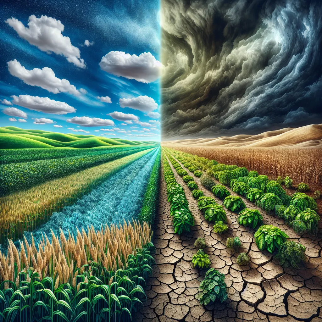 Climate change impact on agriculture