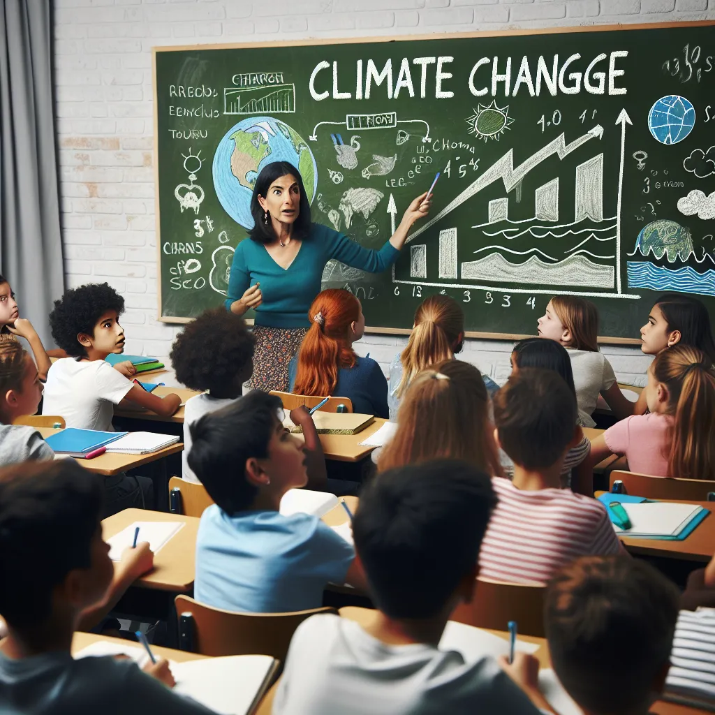 Education on climate change