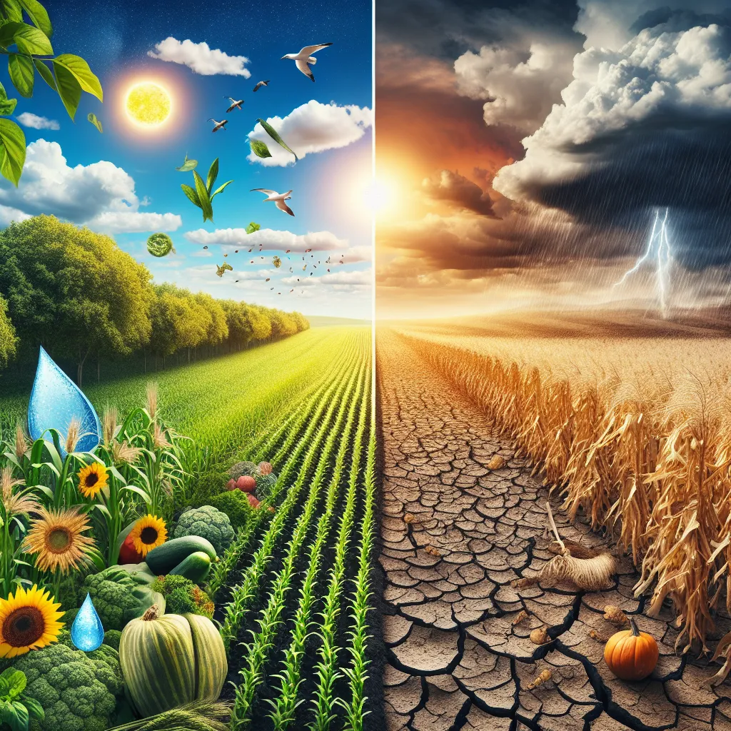 Climate change impact on food production