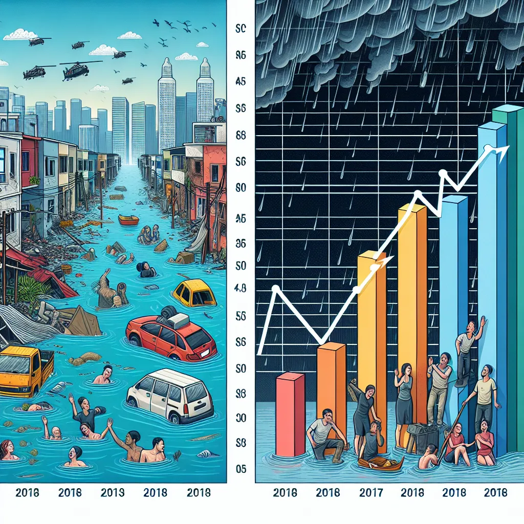 Economic impact of climate disasters