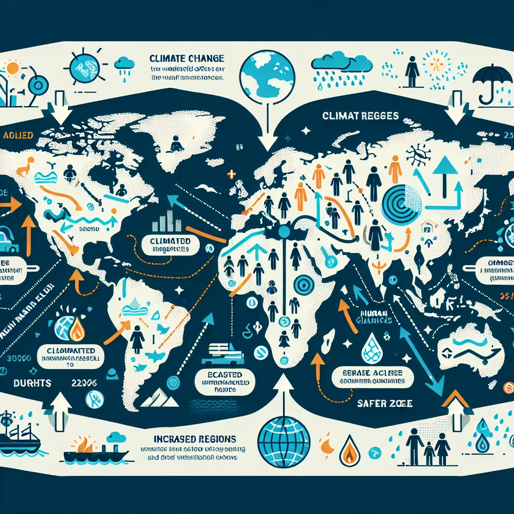 Climate change impact on global migration