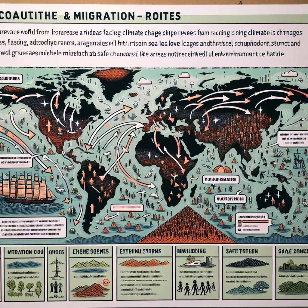 Climate change impact on global migration