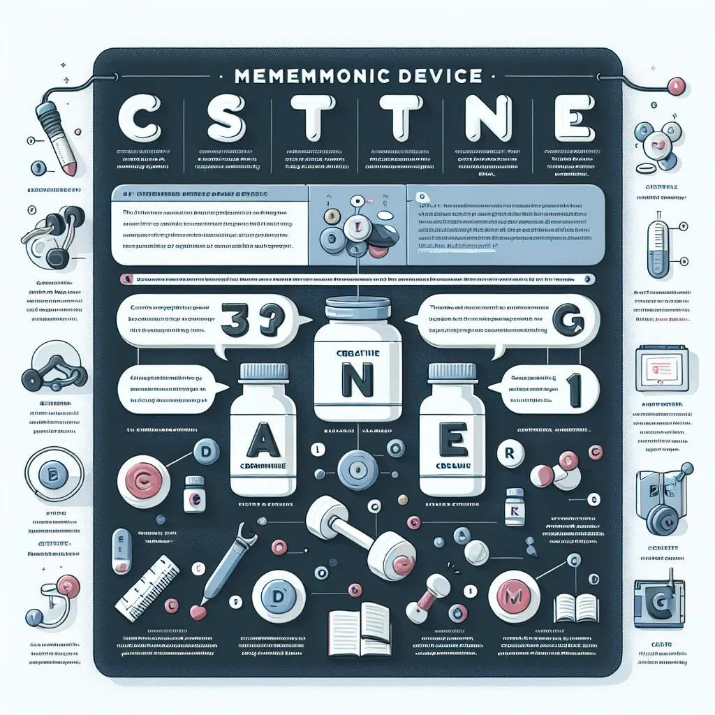 Creatine supplementation mnemonic