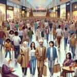 Crowded Shopping Mall