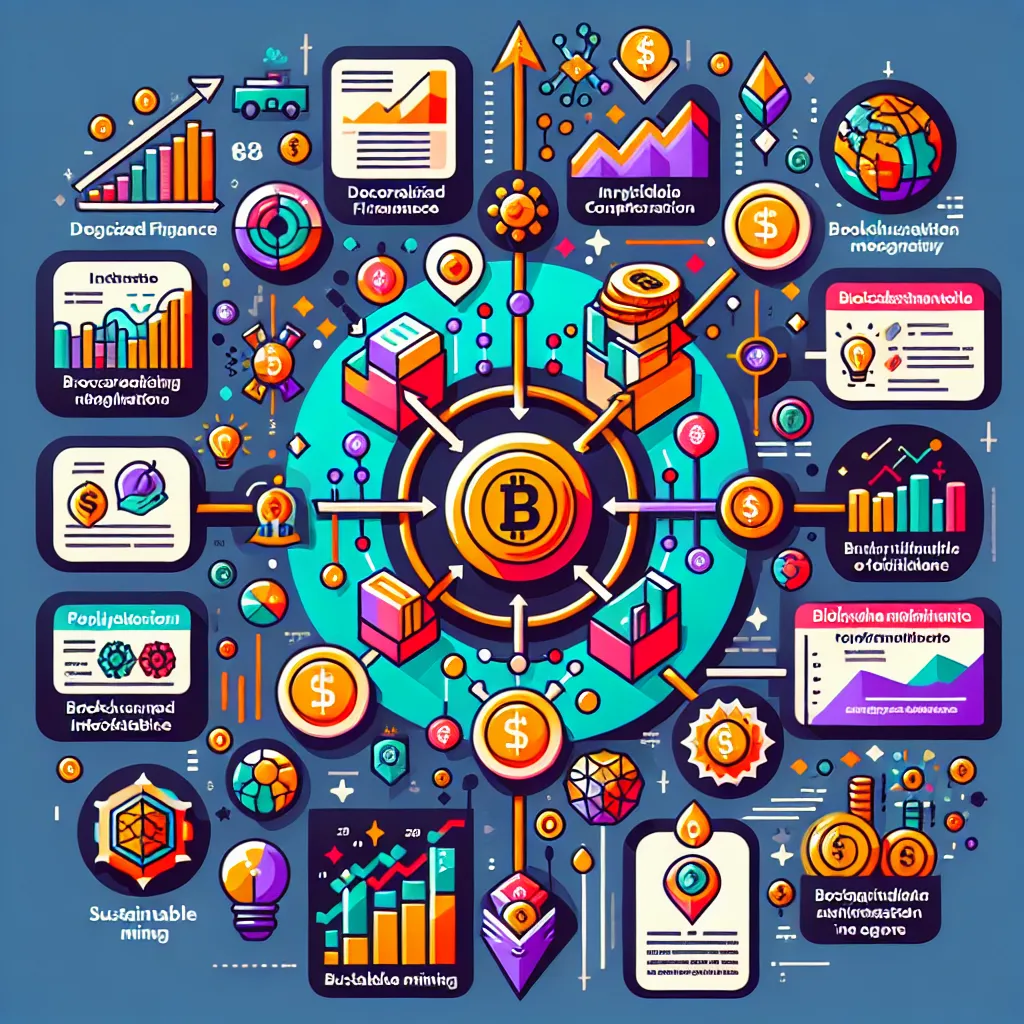 Cryptocurrency trends infographic