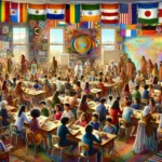 Diverse students in classroom